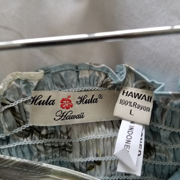 Hawaiian print strapless dress - Picture 6 of 6